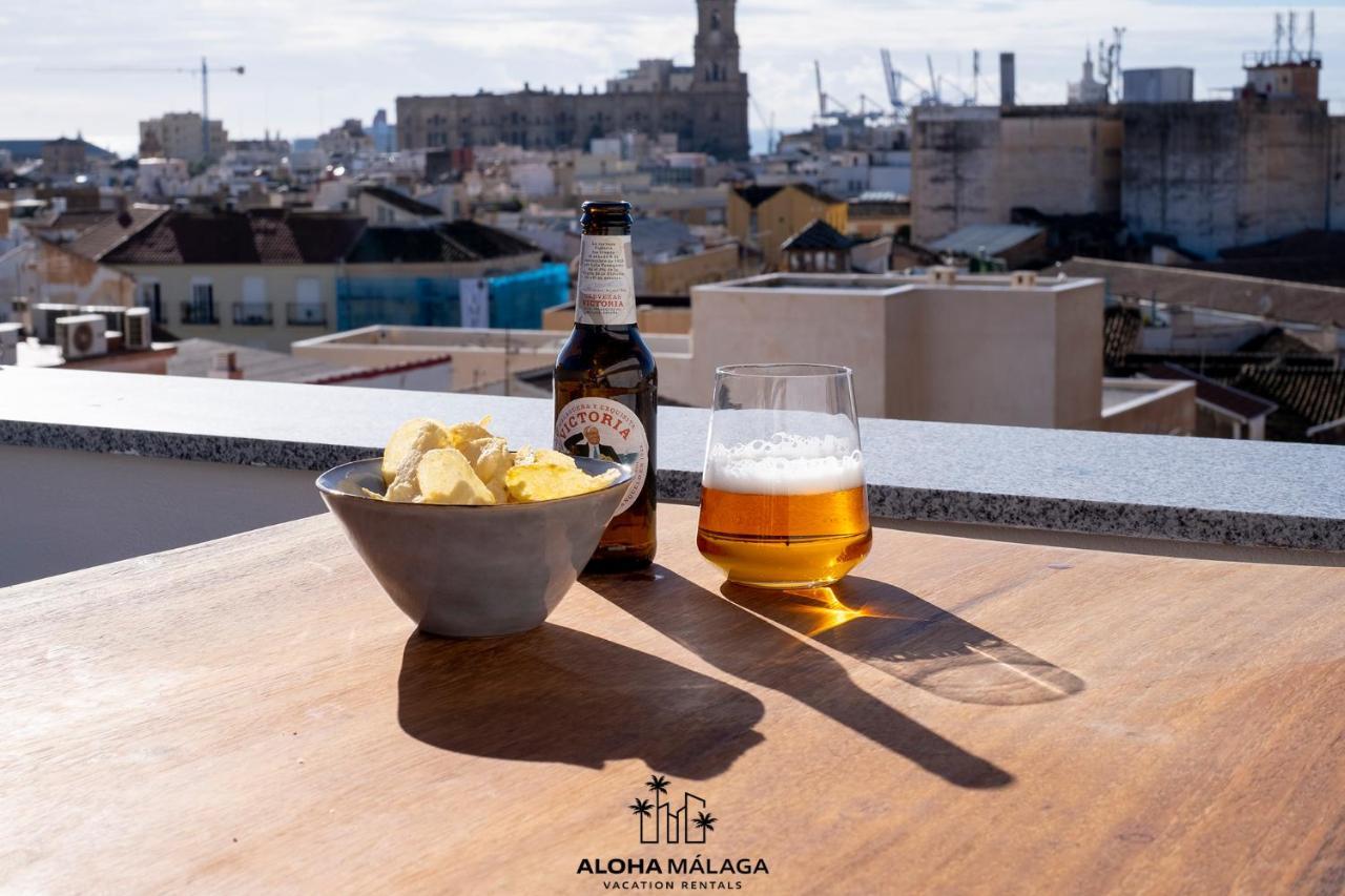 Ferienwohnung Luxury Duplex With Pool And Padel Court In Town Málaga Exterior foto