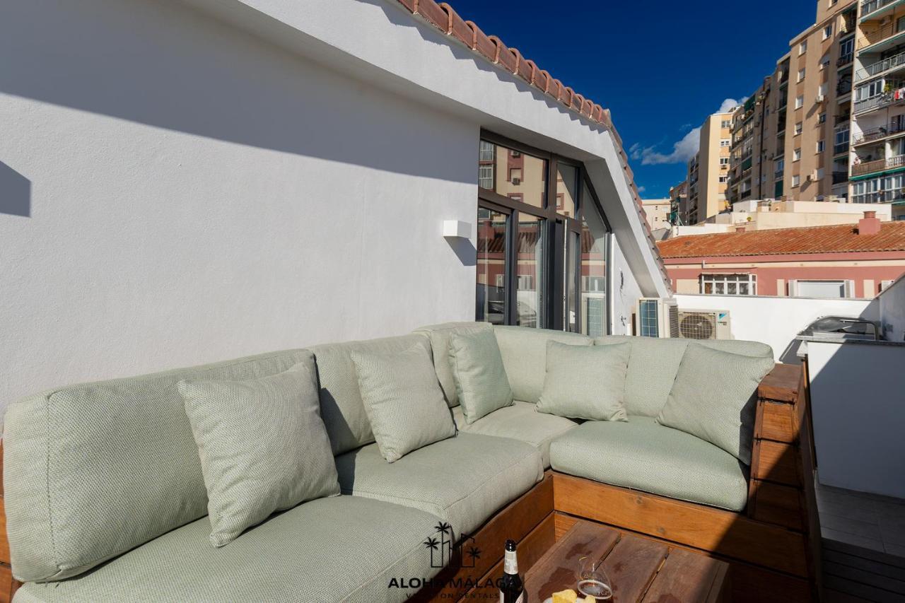Ferienwohnung Luxury Duplex With Pool And Padel Court In Town Málaga Exterior foto